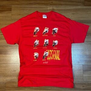 Vintage Baseball The Arsenal Red Large Graphic T-shirt